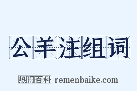 公羊注组词是什么意思的图片